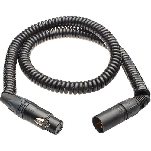 K-Tek KPC20N Coiled XLR Jumper Cable with Neutrik Connector (20')