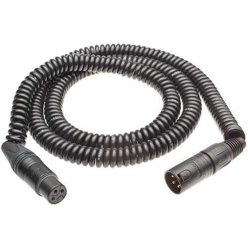 K-Tek KPC40N Coiled XLR Jumper Cable with Neutrik Connector (40')