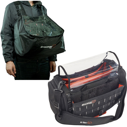 K-Tek Stingray Medium Mixer/Recorder Audio Bag with Rain Bib Kit