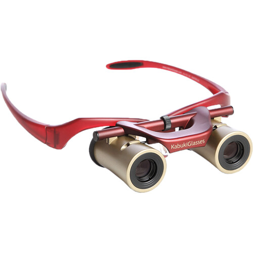 KabukiGlasses 4x13 HD Theater/Opera Glasses/Binoculars (below 10/100 Vision, Burgundy)
