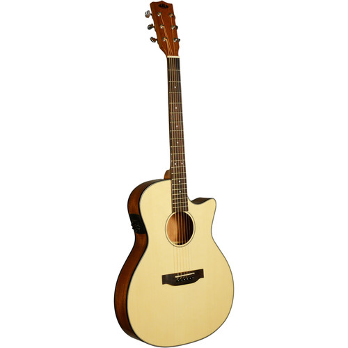 KALA Thinline Steel-String Acoustic Electric Guitar (Solid Spruce Top)
