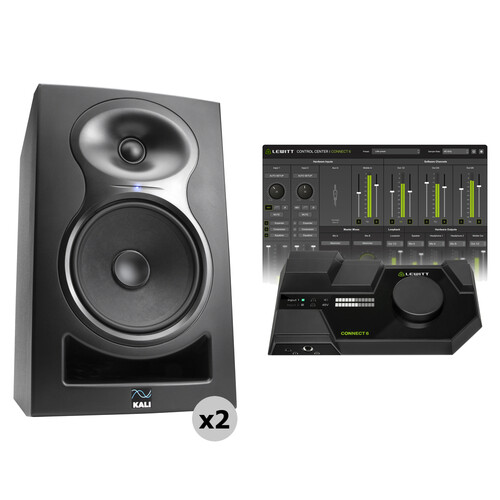 Kali Audio Project Lone Pine Studio Monitor LP-6 v2 Kit with Audio Interface