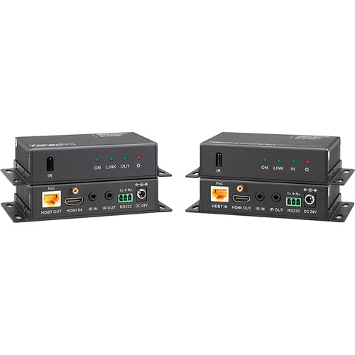 KanexPro HDBaseT Lite 70M HDMI Extender Set with 4K/Digital Audio/IR/PoE over CAT6