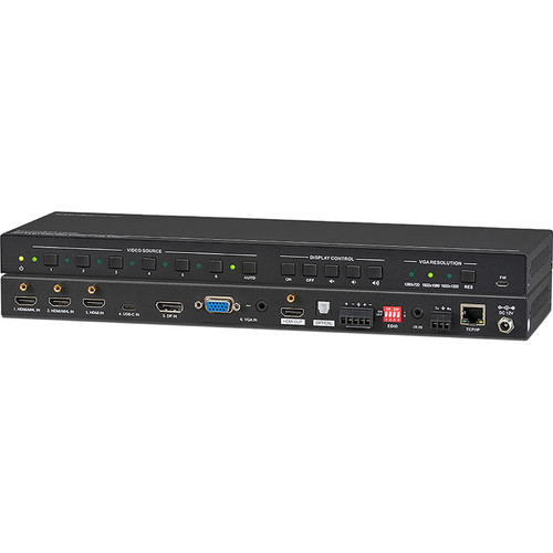 KanexPro HDSC61D-4K 6-Input Collaboration Switcher & Scaler with 4K HDMI Output