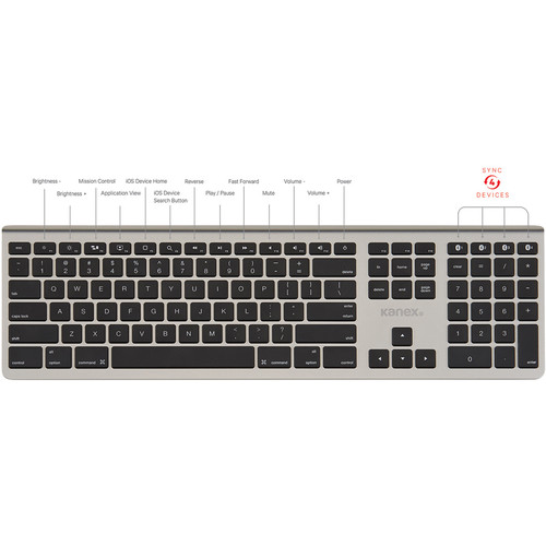 Kanex Wireless MultiSync Aluminum Mac Keyboard