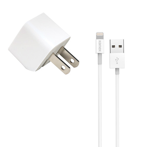 Kanex 1A USB Mini Wall Charger (Lightning, White, 4')