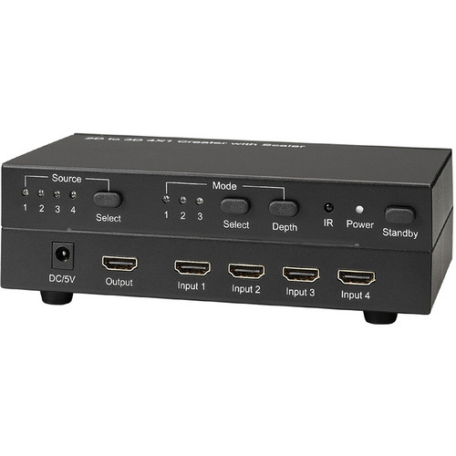 KanexPro CubeUp 4x1 HDMI Switcher with 2D to 3D Converter