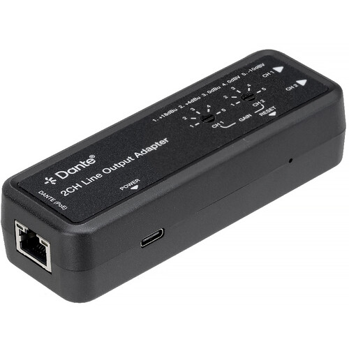 KanexPro Dante 2-Channel Line Output Adapter