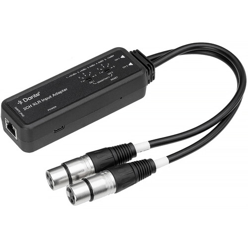 KanexPro Dante 2-Channel XLR Input Adapter