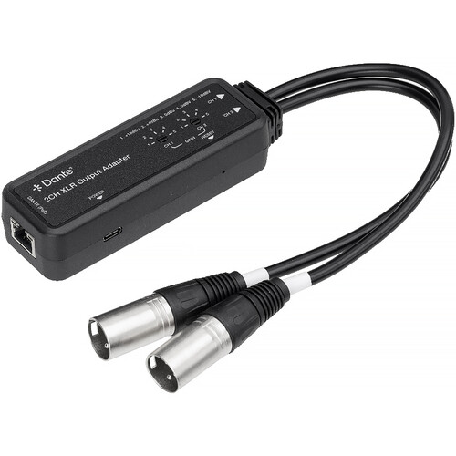 KanexPro Dante 2-Channel XLR Output Adapter