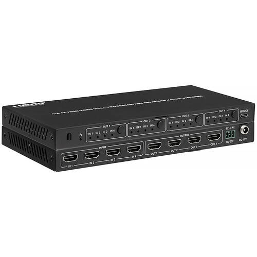 KanexPro 4K 4x4 Seamless Matrix & Video Wall Processor