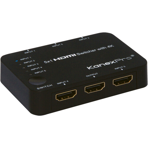 KanexPro 5x1 HDMI Switcher with 4K Support