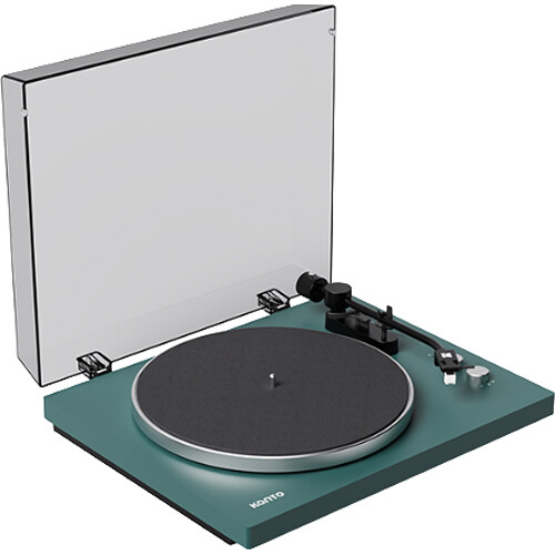Kanto Living Obi3 G2 Manual Two-Speed Turntable with Bluetooth (Matte Green)