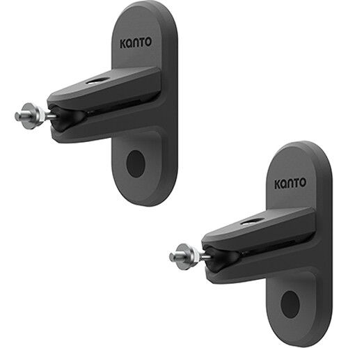 Kanto Living SPW3 Universal Speaker Wall Mount with 1/4"-20 Screw (Black, Pair)