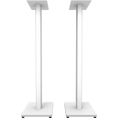 Kanto Living ST34W 34" Universal Speaker Floor Stands (White, Pair)