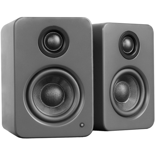 Kanto Living YU2 Powered Desktop Speakers (Matte Gray, Pair)