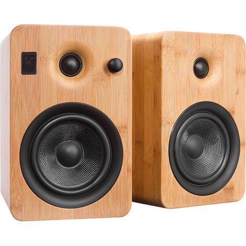Kanto Living YUMI Powered Bookshelf Speakers (Pair, Bamboo)