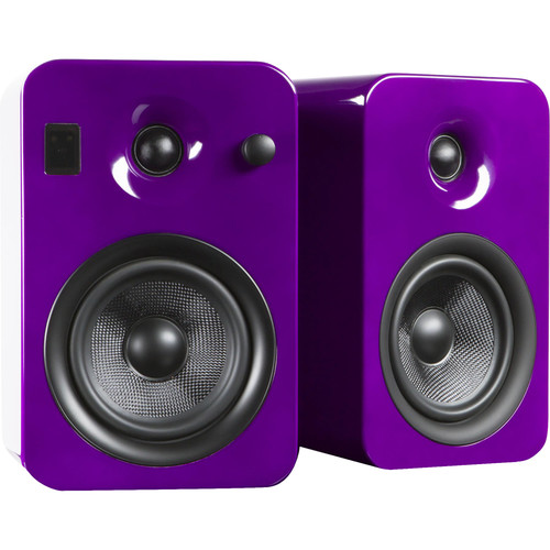 Kanto Living YUMI Powered Bookshelf Speakers (Pair, Gloss Purple)