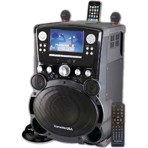 Karaoke USA GP975 Bluetooth Karaoke Player with 7" Color TFT Display and Record Function