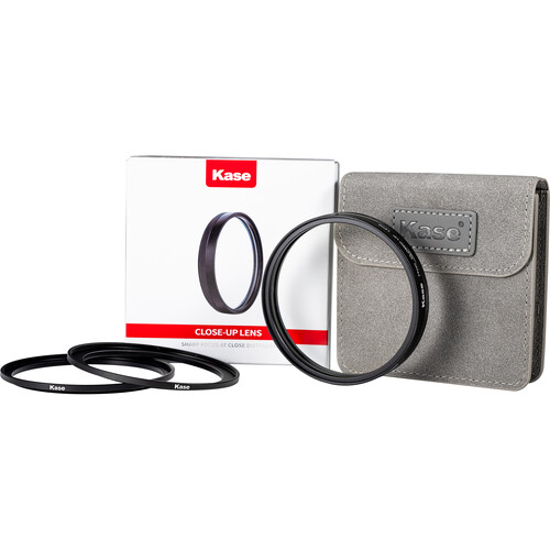 Kase +2 Close-Up Lens Set with 67-77mm & 72-77mm Step Up Rings (77mm)