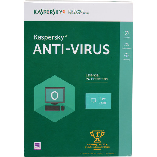 Kaspersky Anti-Virus 2016 KL1167ABAFS B&H Photo Video