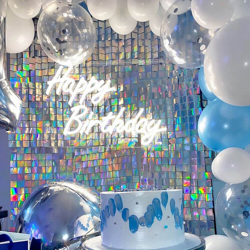 Kate Backdrop Shimmer Wall Backdrop (Iridescent, 6 x 4')