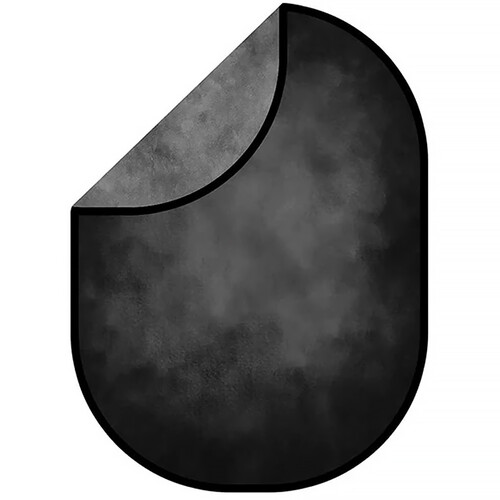 Kate Backdrop Abstract Texture Collapsible Backdrop (Black/Dark Gray, 6.5 x 5')