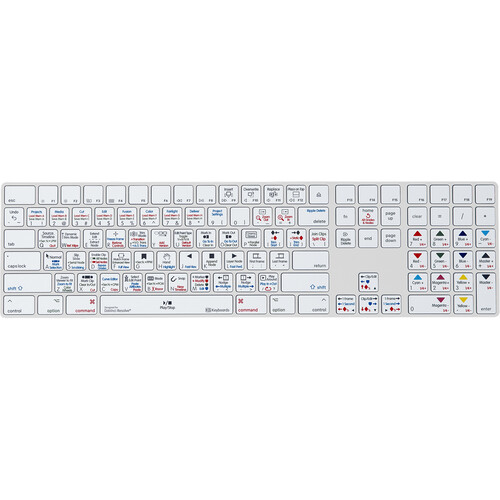 KB Covers Davinci Resolve Backlit Keyboard - Mac - US