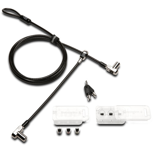 Kensington Universal 3-in-1 Keyed Cable Lock (Twin Lockheads, Custom Keyed)