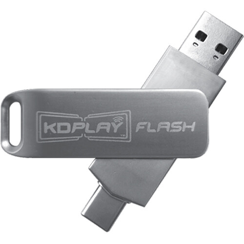 Key Digital Software Auto-Launch Flash Drive for KD-BYOD4K with Dual Head USB-A and USB-C Connectors