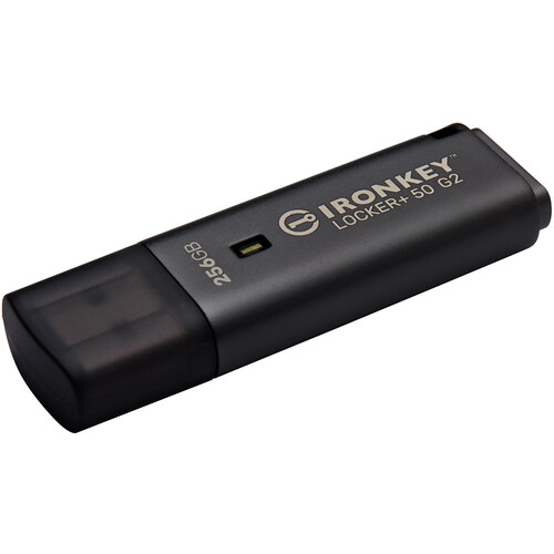 Kingston 256GB IronKey Locker+ 50 G2 USB-A 3.2 Gen 1 Flash Drive