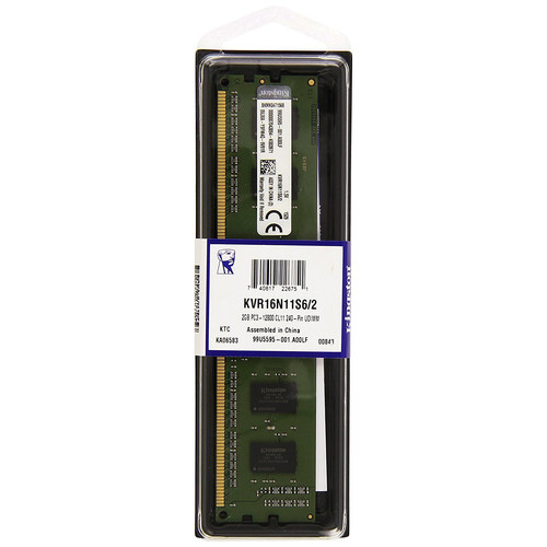 Kingston 2GB ValueRAM DDR3 1600 MHz DIMM Memory Module