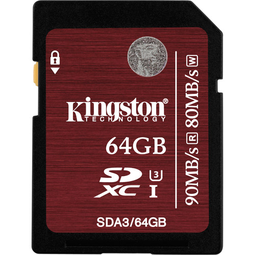 Kingston 64GB UHS-1 SDXC Memory Card (Class-10)
