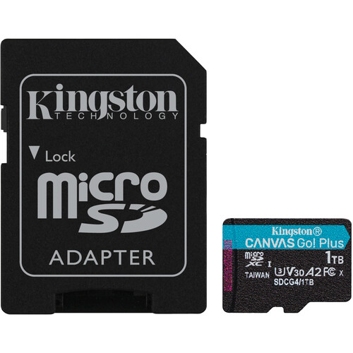Kingston 1TB Canvas Go! Plus UHS-I microSDXC Card with SD Adapter