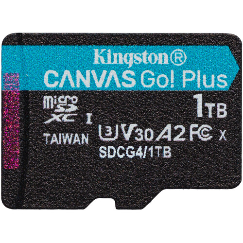 Kingston 1TB Canvas Go! Plus UHS-I microSDXC Memory Card