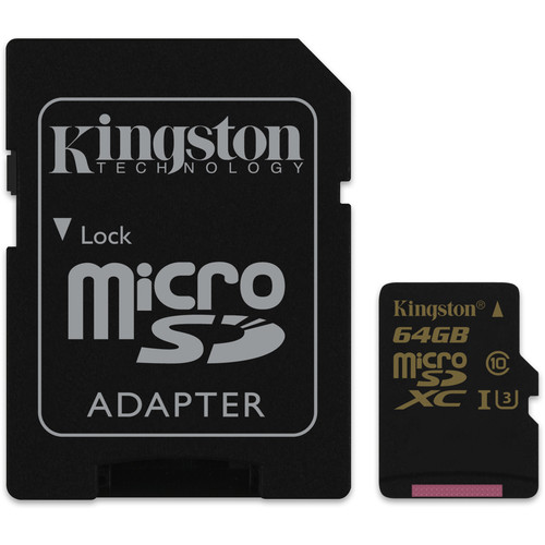 Kingston 64GB UHS-I U3 microSDXC Memory Card