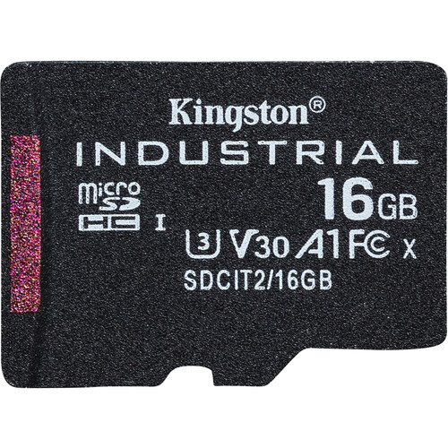 Kingston 16GB Industrial UHS-I microSDHC Memory Card