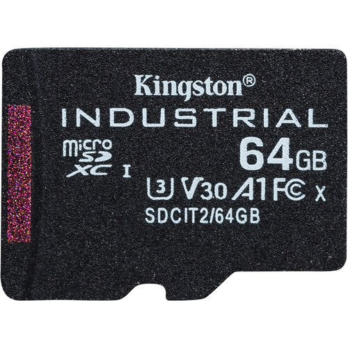 Kingston 64GB Industrial UHS-I microSDXC Memory Card