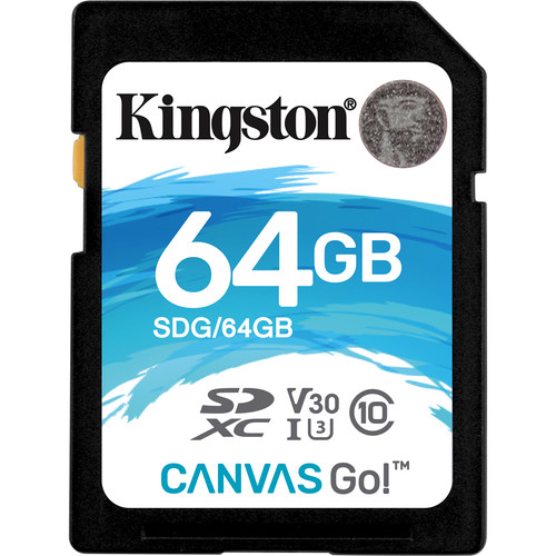 Kingston 64GB Canvas Go! UHS-I SDXC Memory Card