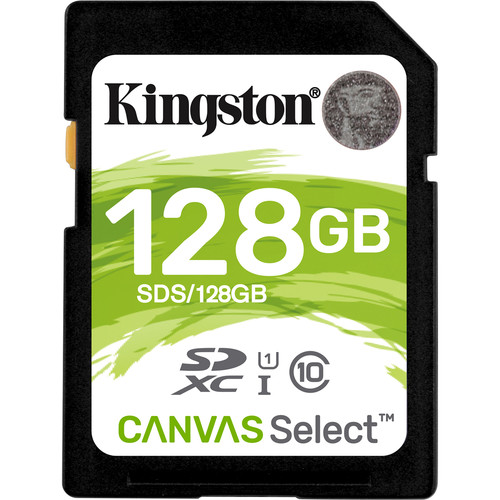 Kingston 128GB Canvas Select UHS-I SDXC Memory Card SDS/128GB