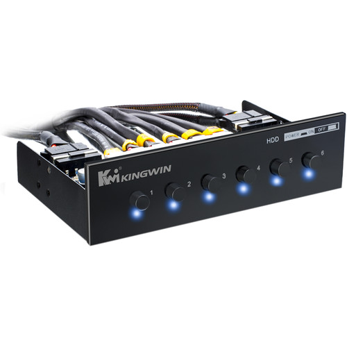 Kingwin 5.25" Hard Drive Power Switch Panel