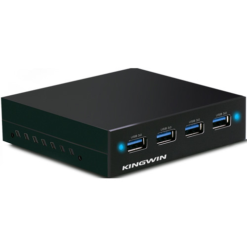 Kingwin 4-Port USB 3.1 Gen 1 Hub for 3.5" Bay