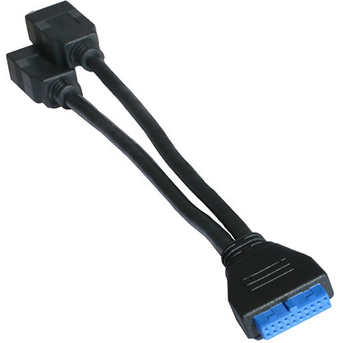 Kingwin KW-2USB3MB 2-Port Internal USB 3.1 Gen 1 Type-A Female to 20-Pin MB Adapter Cable