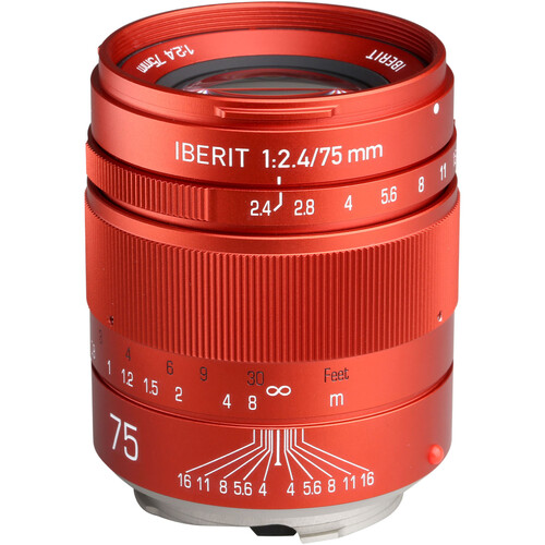 KIPON Iberit 75mm f/2.4 Lens 75MM/F2.4 FOR LEICA M - RED B&H