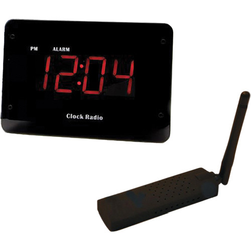 KJB Security Products Zone Shield Clock Radio Camera with USB Receiver (NTSC)
