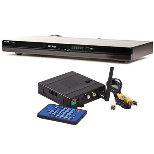 KJB Security Products C1556 SleuthGear Zone Shield Wireless DVD Player with QUAD Receiver