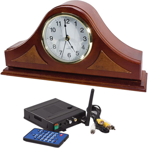 KJB Security Products C1571 SleuthGear Zone Shield Wireless Mantel Clock with QUAD Receiver