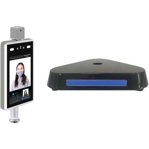 KJB Security Products TMT2 Body Temperature Scanner Camera with Desktop Mounting Stand Kit