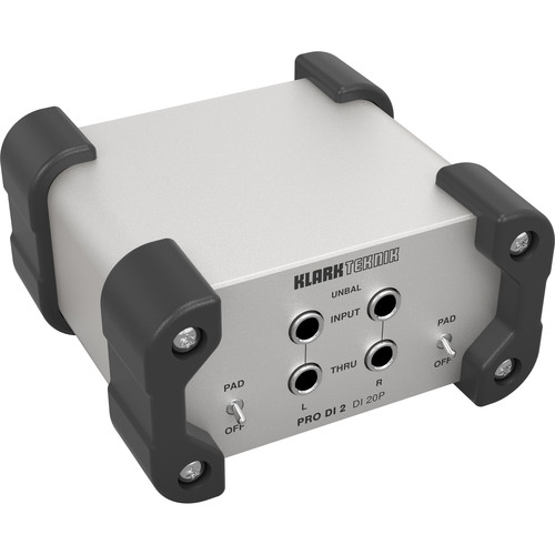 Klark Teknik DI 20P Passive Stereo DI Box with Midas Transformer and Extended Dynamic Range