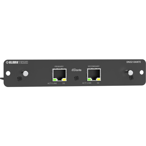 Klark Teknik DN32-DANTE 32x32 Audinate Dante Expansion Module